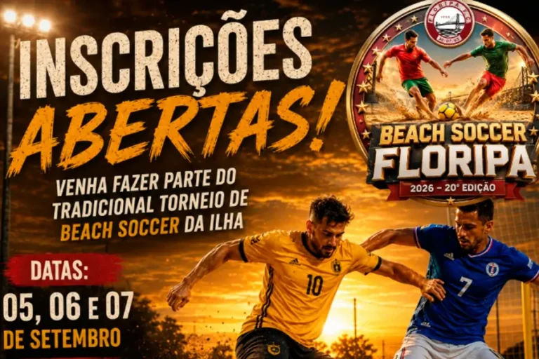 Home 22 Inscrições abertas para a 20ª edição do Beach Soccer Floripa