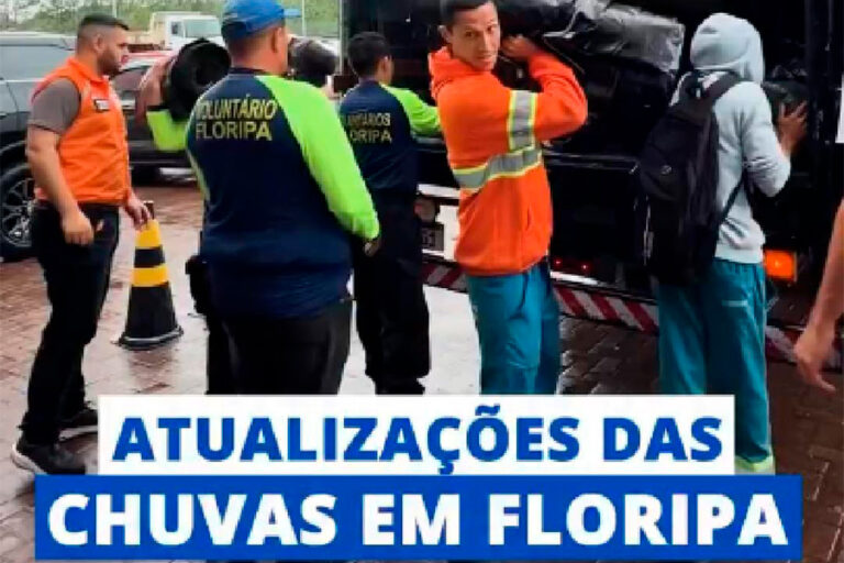 granizo e fortes chuvas em Florianópolis