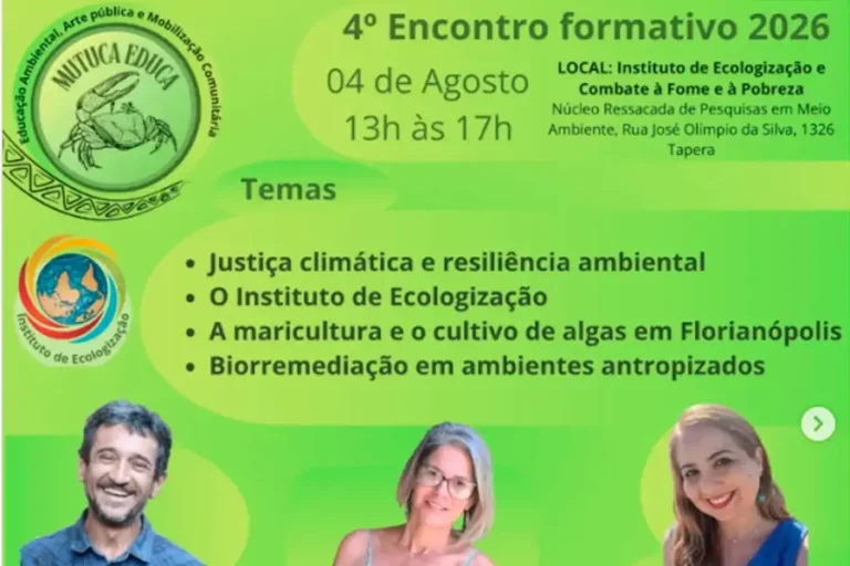 Home 24 Mutuca Educa promove 4º Encontro Formativo sobre justiça climática e sustentabilidade na Tapera