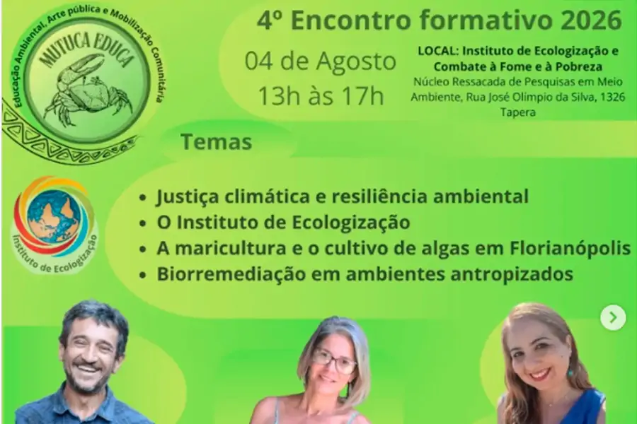 Mutuca Educa promove 4º Encontro Formativo sobre justiça climática e sustentabilidade na Tapera 1 Mutuca Educa promove 4º Encontro Formativo sobre justiça climática e sustentabilidade na Tapera 1