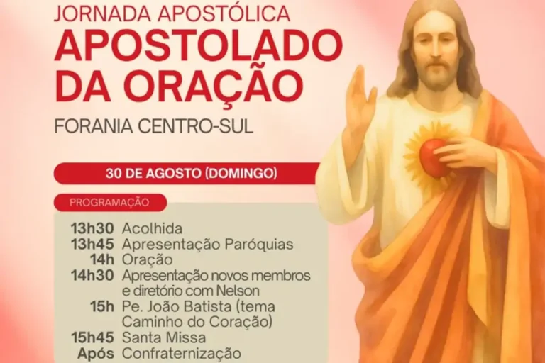 Home 20 Paróquia do Campeche recebe Jornada Apostólica do Apostolado da Oração no dia 30 de agosto