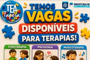 Leia mais sobre o artigo Projeto TEA Tapera abre vagas para atendimentos terapêuticos em Florianópolis