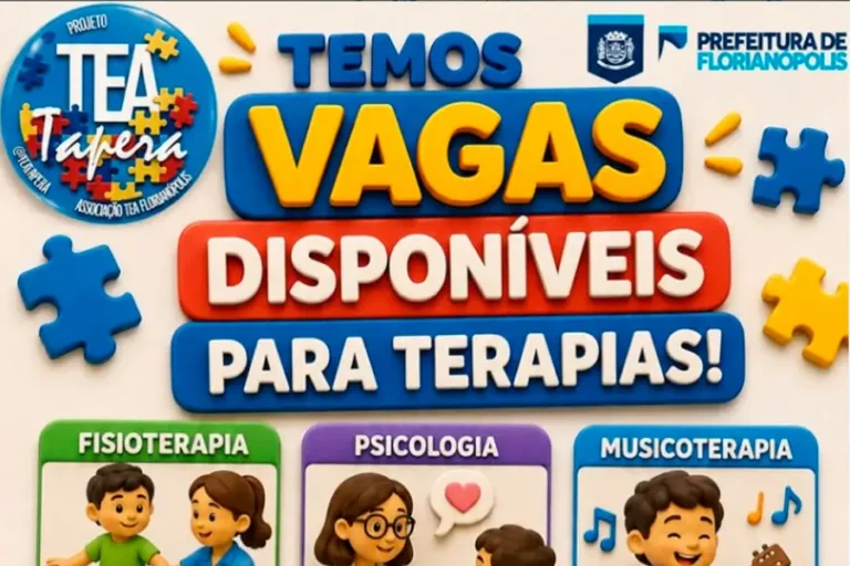 Home 20 Projeto TEA Tapera abre vagas para atendimentos terapêuticos em Florianópolis