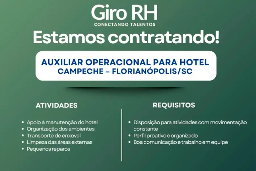 Auxiliar Operacional de Hotel | Campeche 1