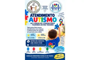 Conselho Comunitário do Rio Tavares oferece atendimento para crianças e adolescentes com autismo