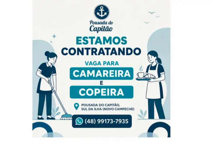 Copeira e Camareira | Novo Campeche 1 Copeira e Camareira | Novo Campeche 1