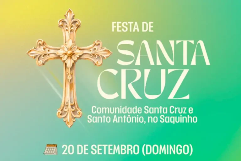 Agenda 3 Festa de Santa Cruz terá trilha, missa e almoço comunitário no Saquinho