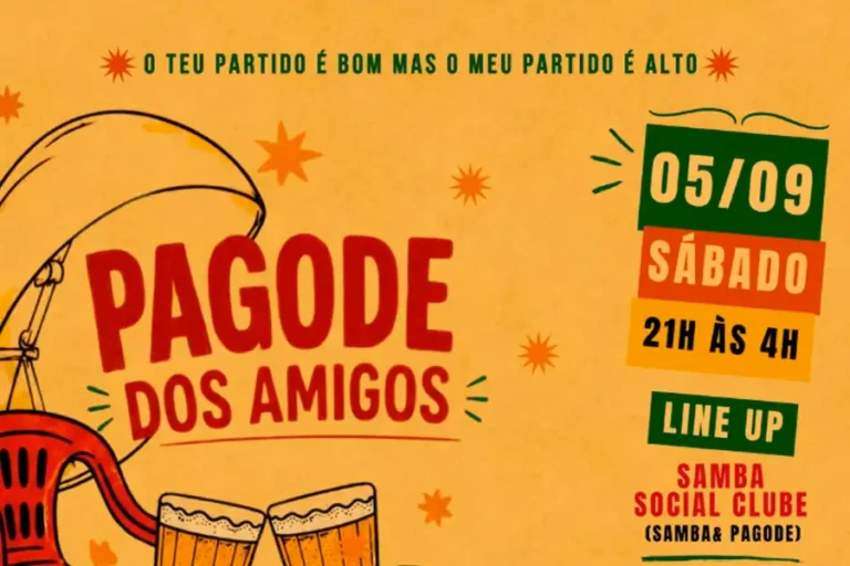 Agenda 1 Pagode dos Amigos anima noite deste sábado na Lagoa da Conceição