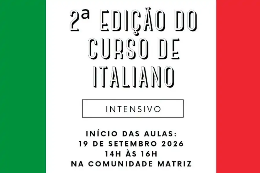 Paróquia no Saco dos Limões abre inscrições para curso intensivo de italiano 1 Paróquia no Saco dos Limões abre inscrições para curso intensivo de italiano 1