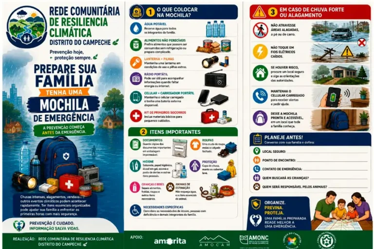 Home 22 mochila de emergência para temporais