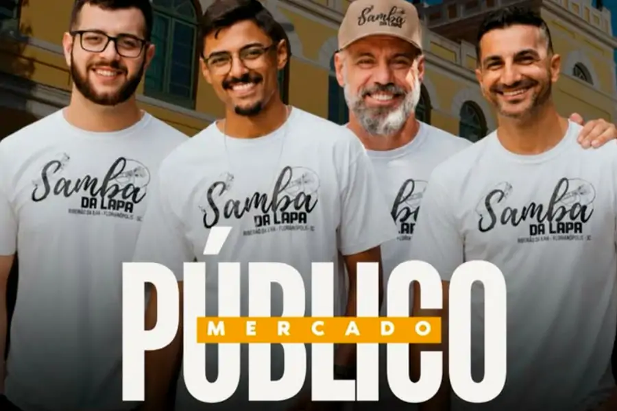 Samba da Lapa leva música ao Mercado Público de Florianópolis neste sábado 1 Samba da Lapa leva música ao Mercado Público de Florianópolis neste sábado 1