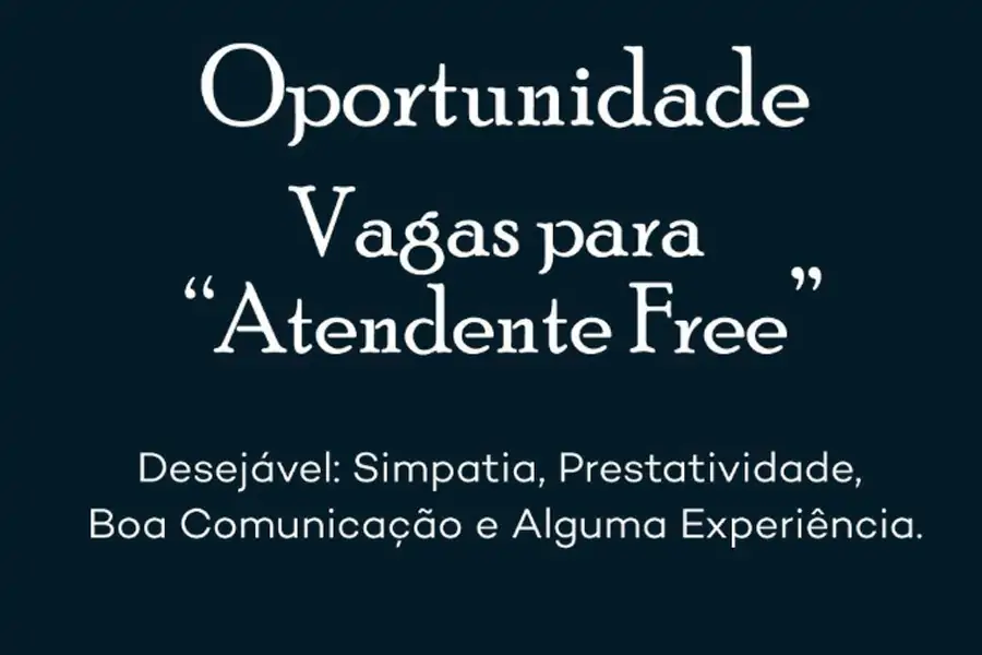 Atendente Freelancer | Ribeirão da Ilha 1