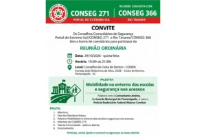 CONSEGs do Extremo Sul e Rio Tavares promovem reunião sobre segurança e mobilidade no entorno das escolas