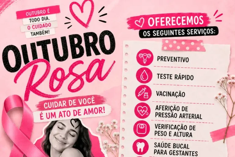Centro de Saúde do Morro das Pedras terá atendimento especial de Outubro Rosa neste sábado (17)
