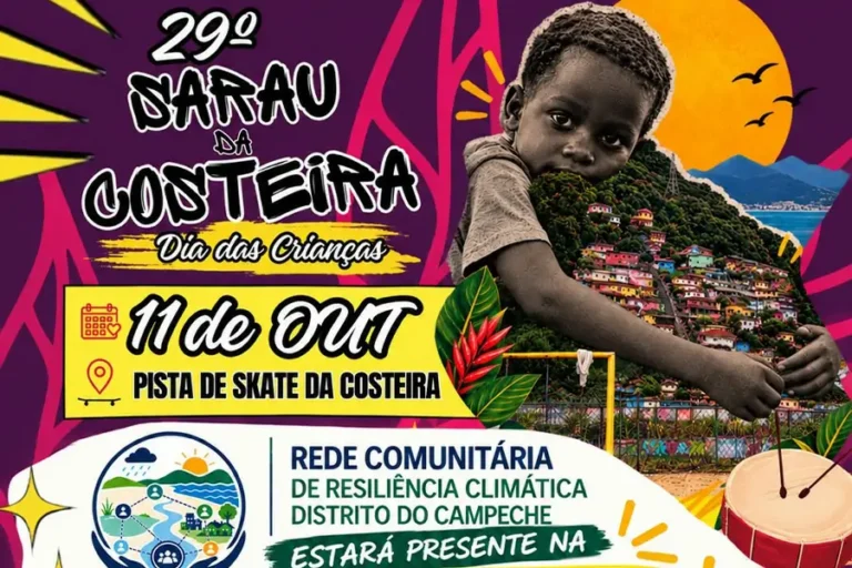Feira de Ideias para Adiar o Fim de Floripa reúne cultura e ações de resiliência climática na Costeira