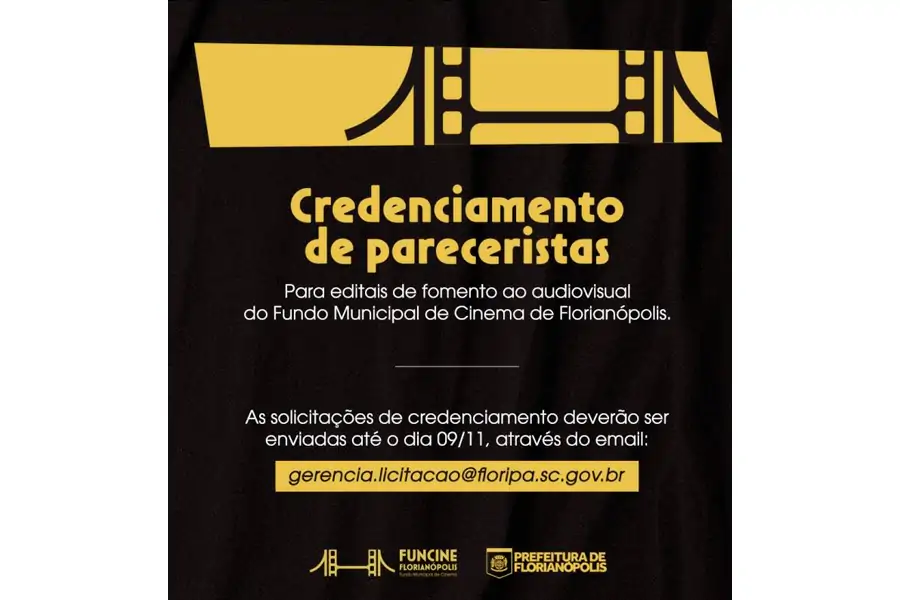 Florianópolis abre inscrições para pareceristas de editais de incentivo ao cinema e audiovisual 1