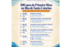 Home 5 Florianópolis inicia celebrações dos 500 anos da Primeira Missa na Ilha de Santa Catarina nesta segunda-feira (19)