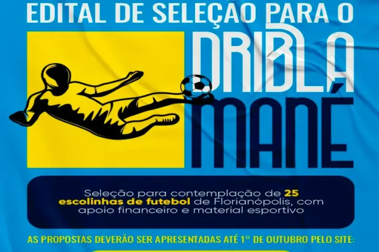 Programa Dribla Mané vai oferecer escolinhas gratuitas de futebol em Florianópolis