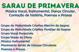 Home 5 Sarau de Primavera reúne música, dança, poesia e contação de histórias no Rio Tavares, em Florianópolis