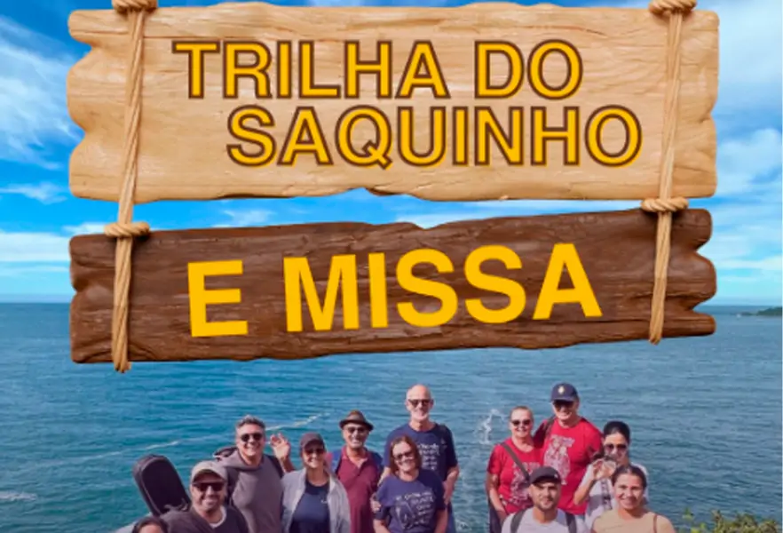 Trilha do Saquinho terá caminhada e celebração de missa neste sábado em Florianópolis 1 Trilha do Saquinho terá caminhada e celebração de missa neste sábado em Florianópolis 1