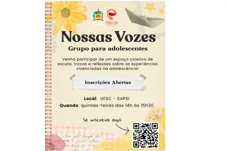 Home 21 UFSC mantém inscrições abertas para grupo de escuta e expressão voltado a estudantes do Ensino Médio